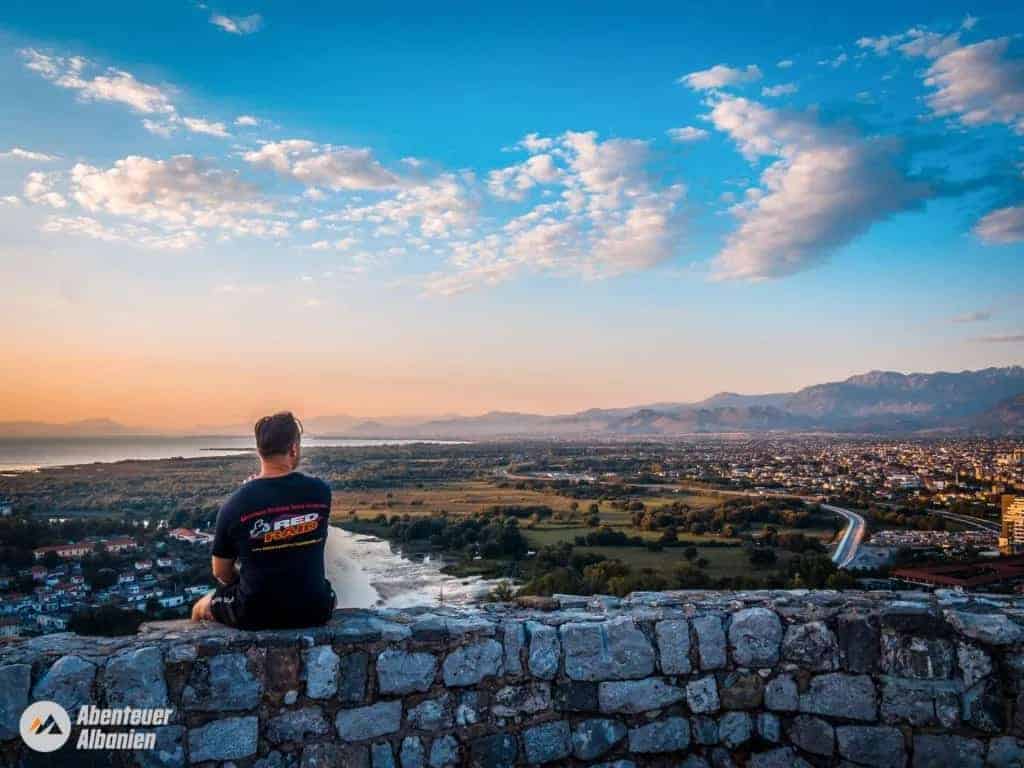 Shkoder Albanie Vue du château sur la ville
