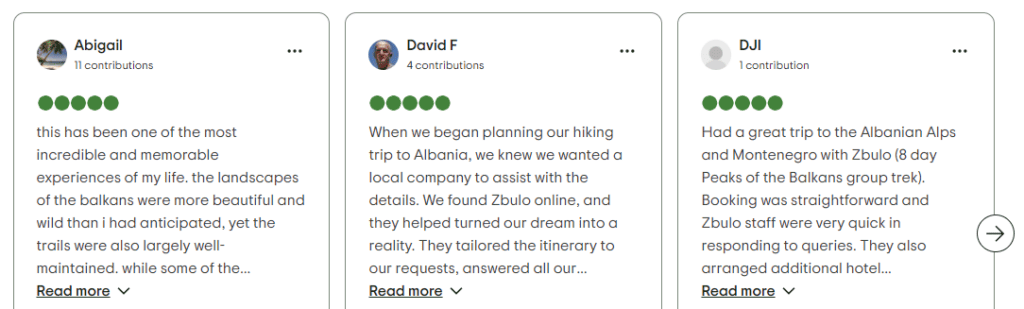 Critiques de Zbulo Tripadvisor